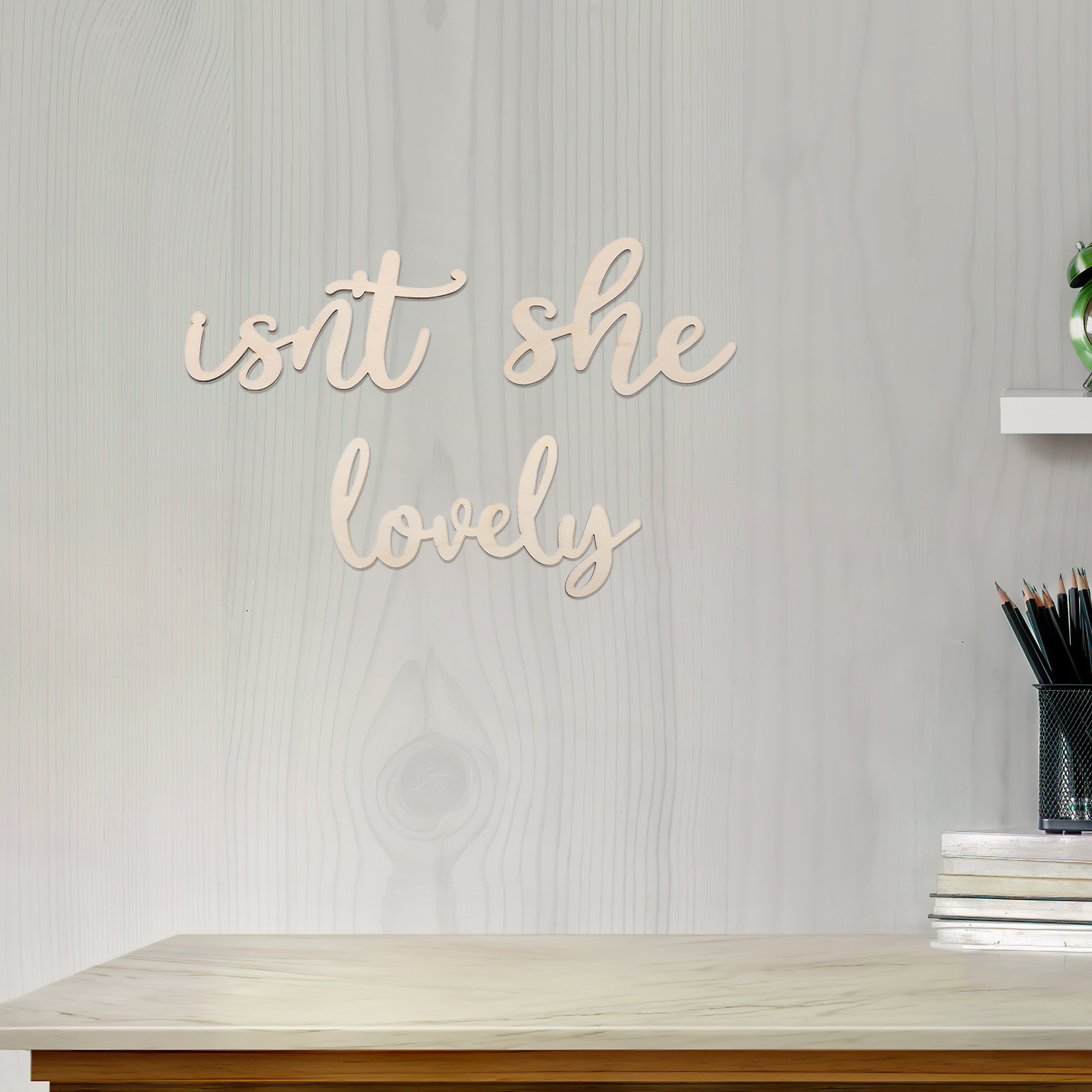 Wood Sign Wooden Wall Sticker  - Baby Nursery Decor Girl recension och pris