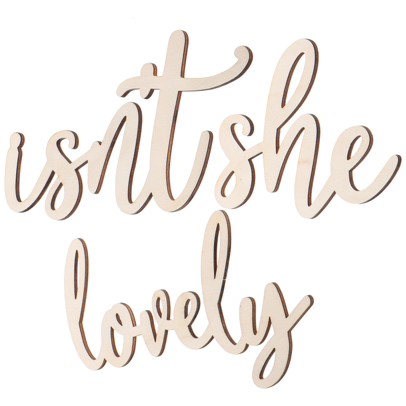 Wood Sign Wooden Wall Sticker  - Baby Nursery Decor Girl recension och pris