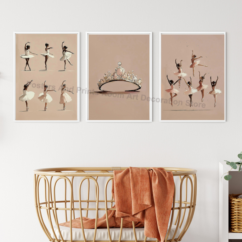 Modern Pink Baby Girl Ballet S - Baby Nursery Pink recension och pris