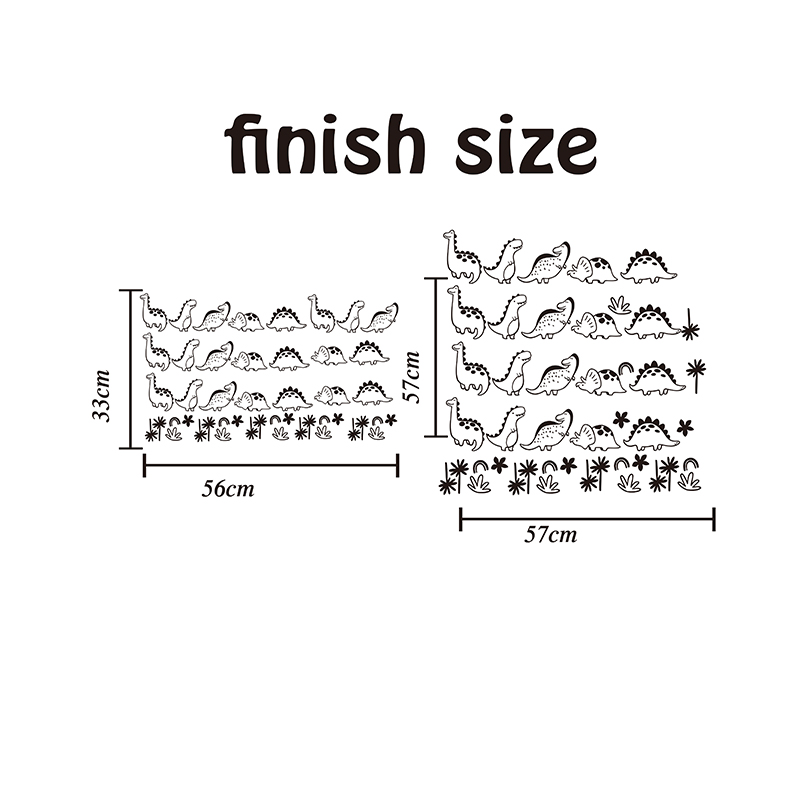 Geometric Dinosaur Tree Rainbo - Baby Nursery Vinyl Wall Stickers recension och pris