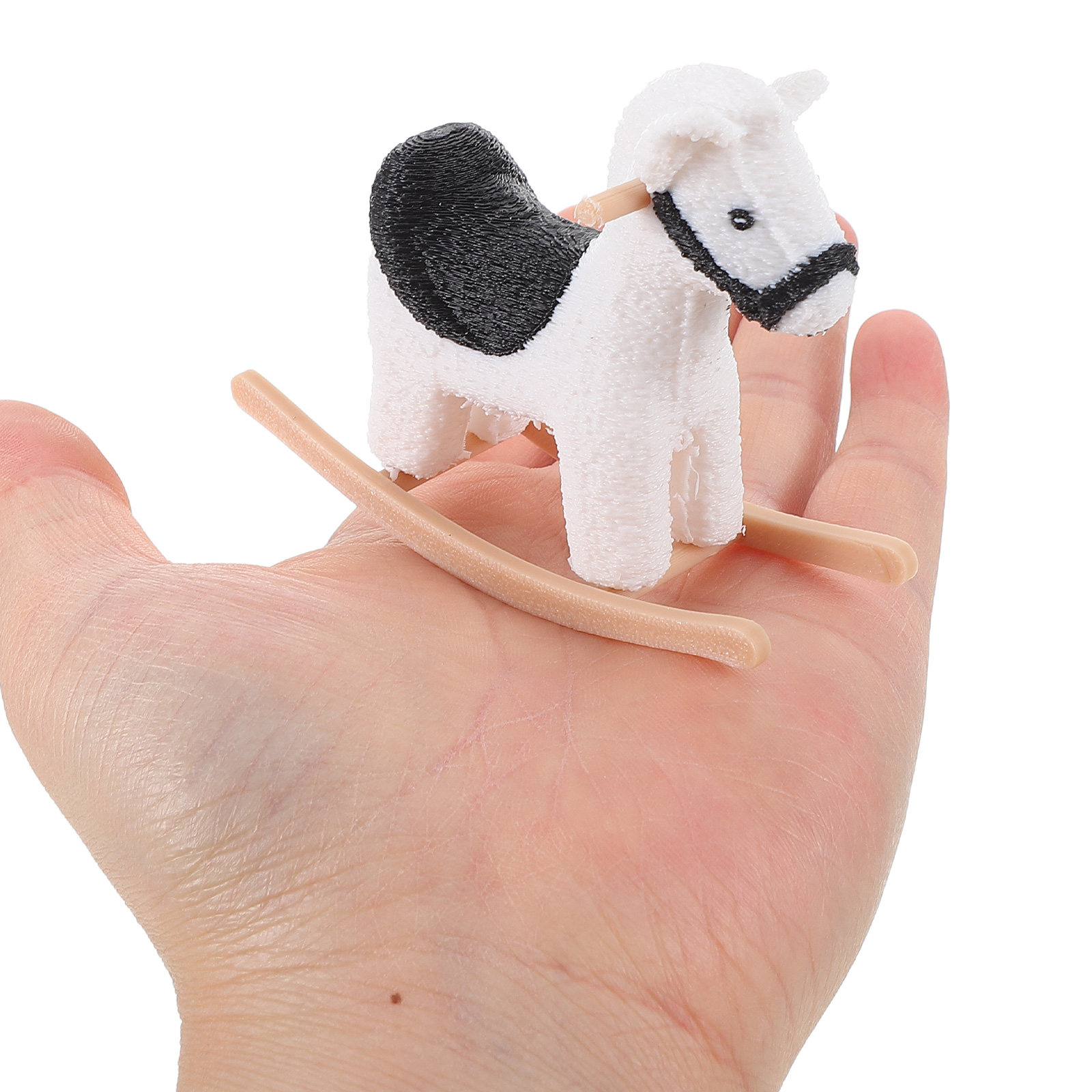 Dollhouse Mini Rocking Horse C - Rocking Chair Nursery recension och pris