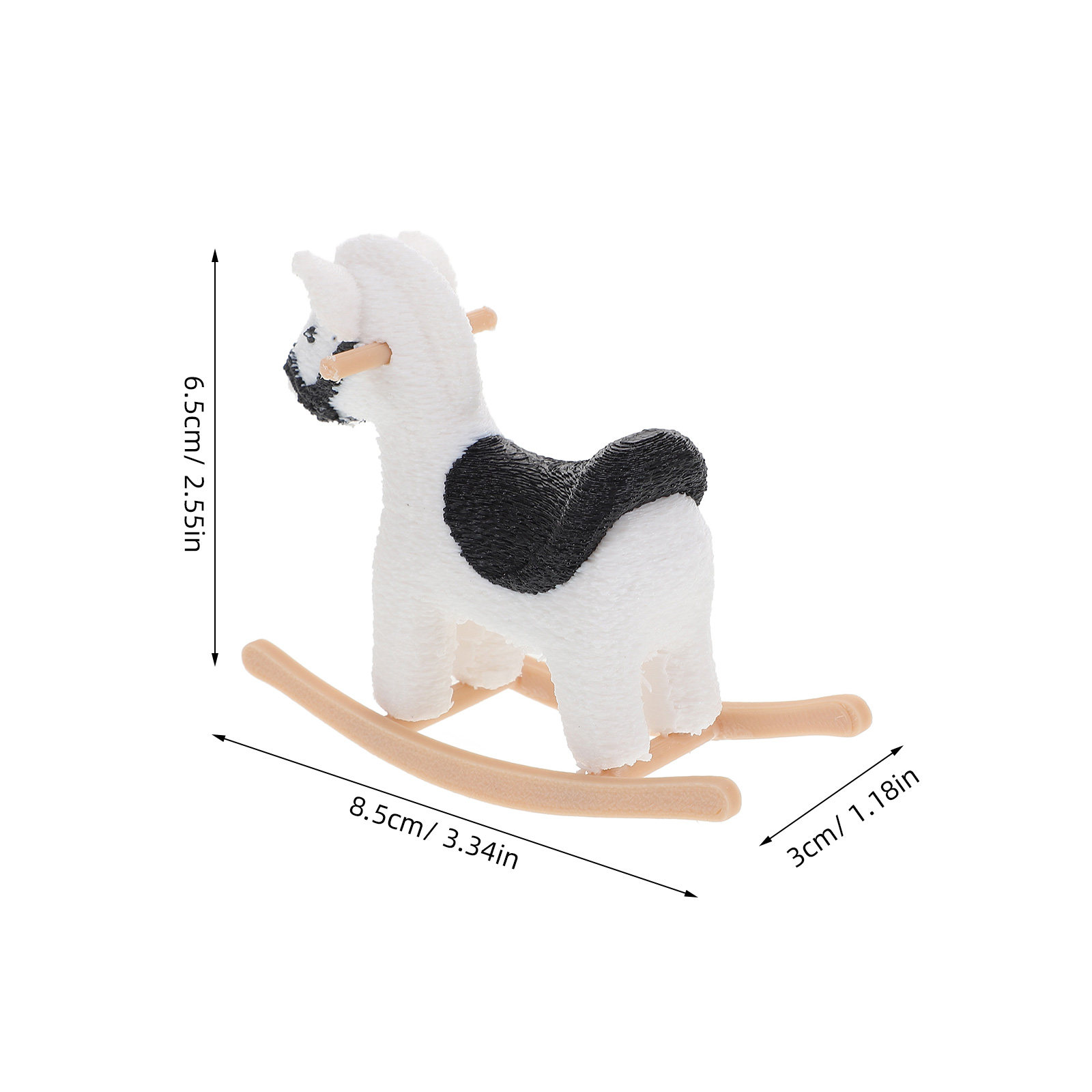 Dollhouse Mini Rocking Horse C - Rocking Chair Nursery recension och pris