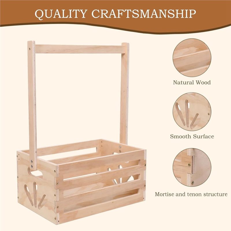 Wooden Baby Shower Gift Basket - Baby Nursery Hamper recension och pris