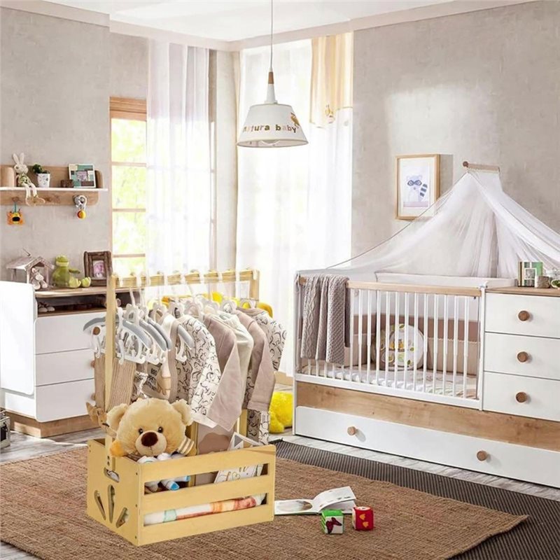 Wooden Baby Shower Gift Basket - Baby Nursery Hamper recension och pris