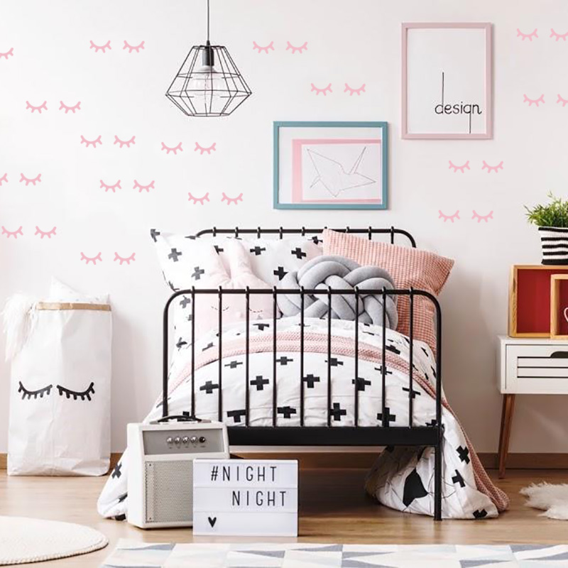 Kids Room Decoration  Eyelash  - Baby Nursery Decor Girl recension och pris