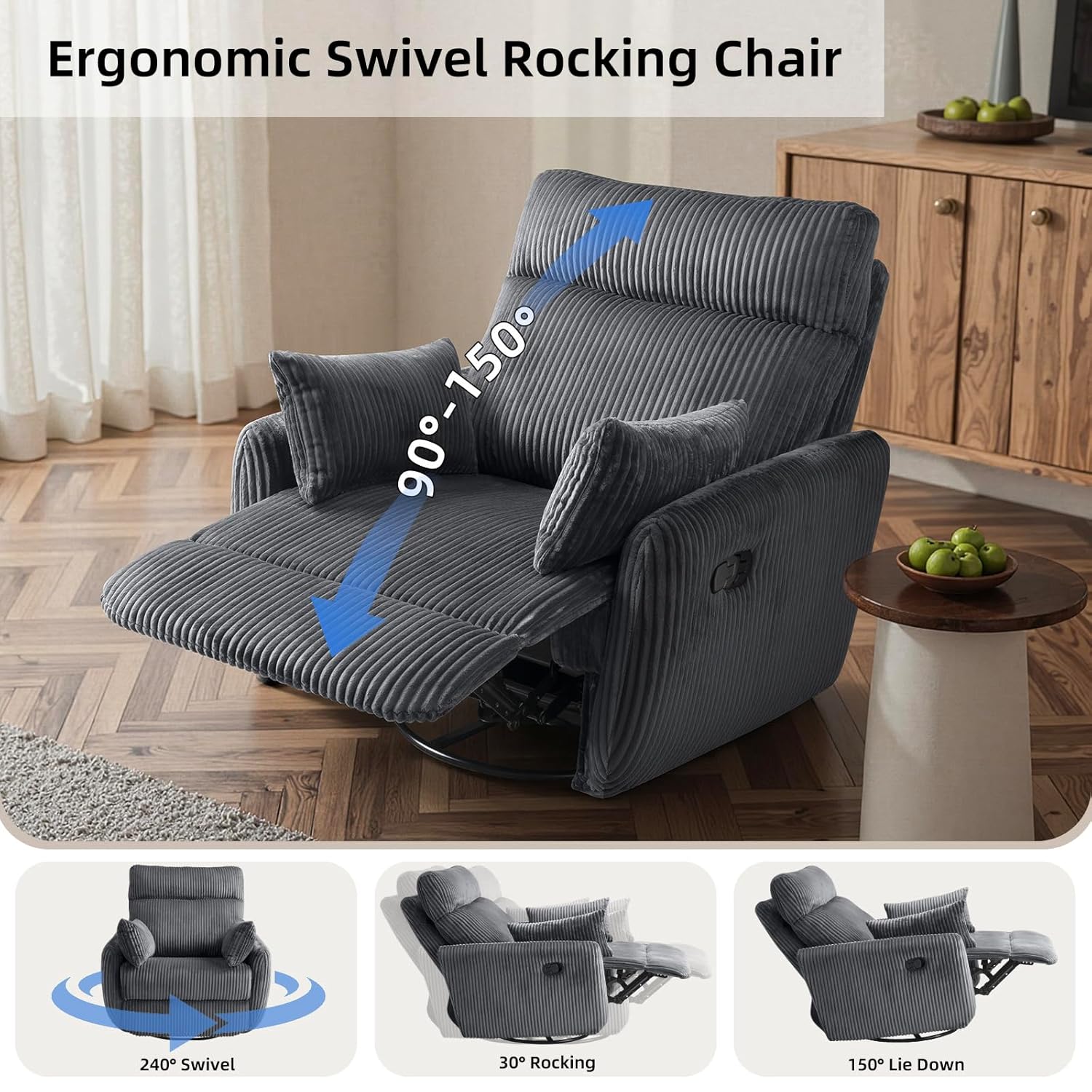 #Swivel Nursery Glider Recline - Rocking Chair Nursery recension och pris