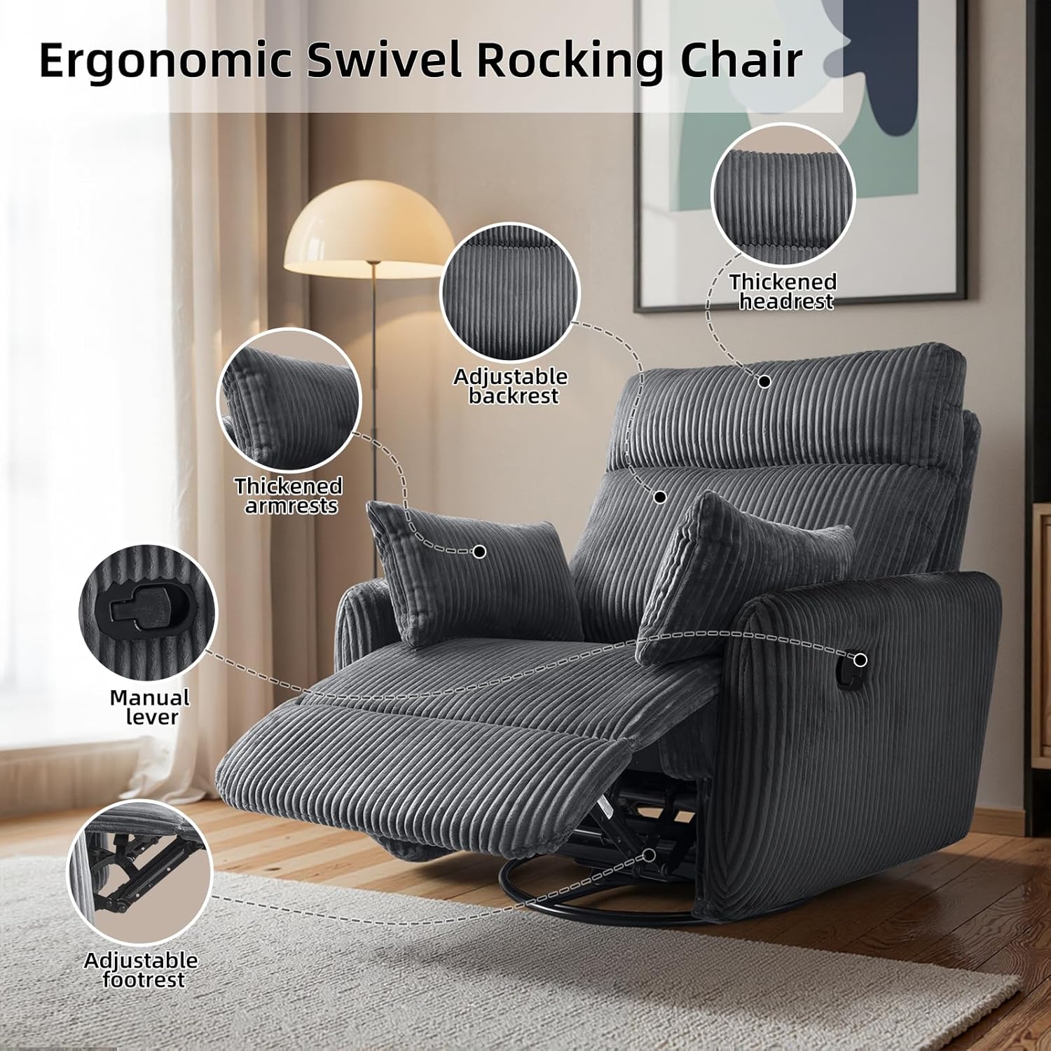 #Swivel Nursery Glider Recline - Rocking Chair Nursery recension och pris