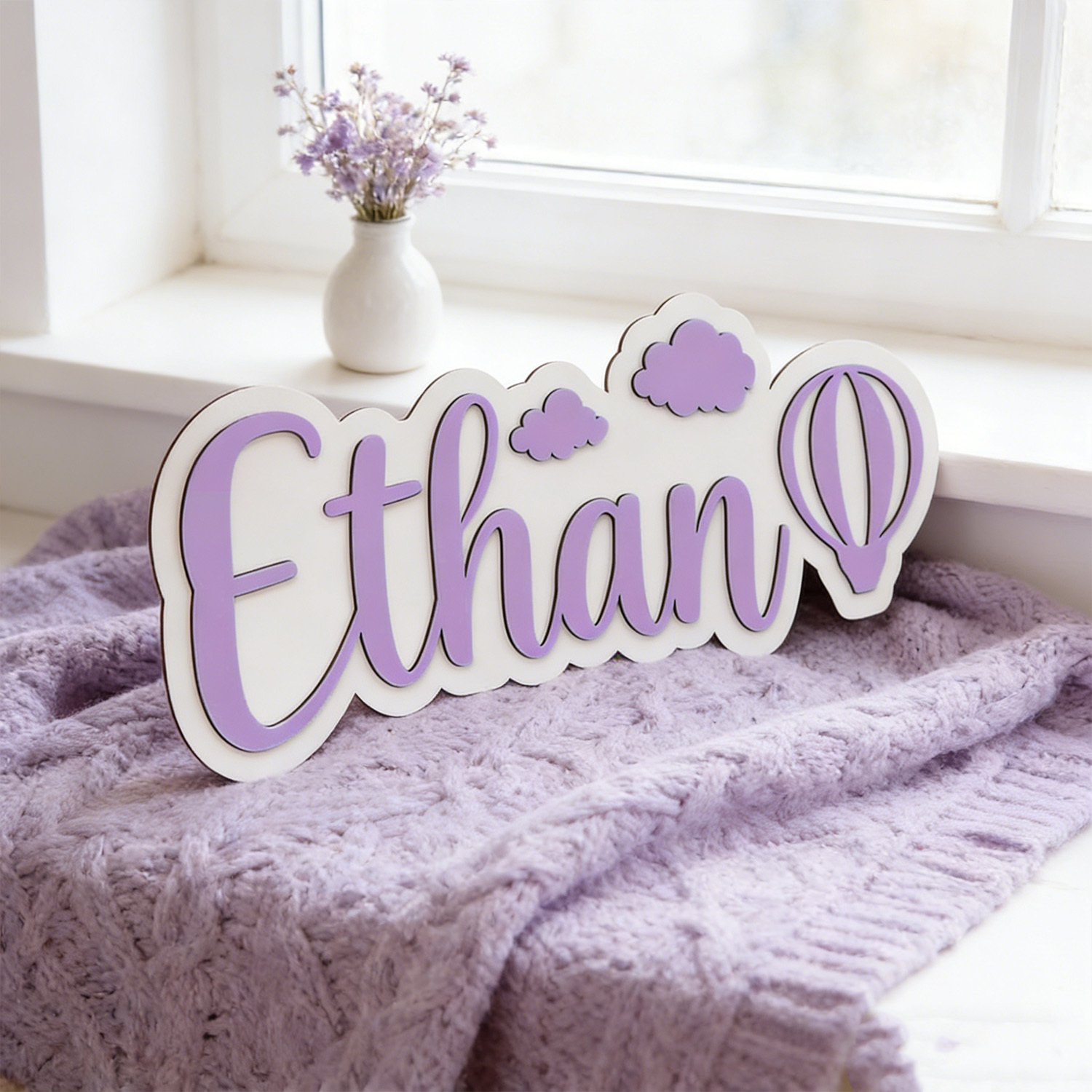 Personalized Hot Air Balloon & - Baby Nursery Letters recension och pris