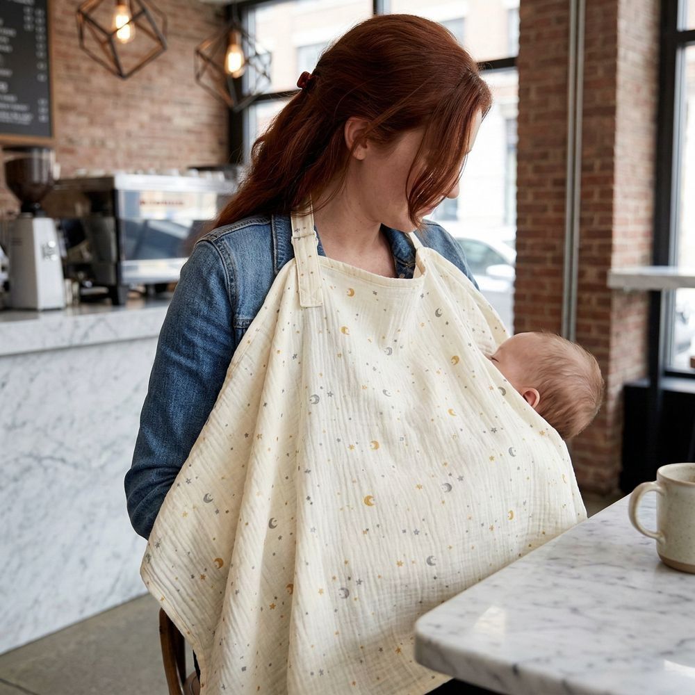Cotton Breastfeeding Nursing C - Nursing Cover Breastfeeding recension och pris