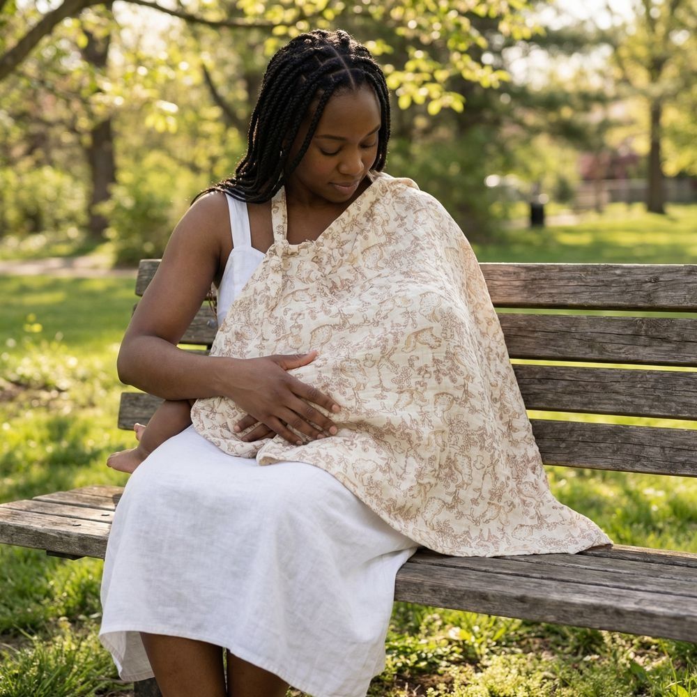 Cotton Breastfeeding Nursing C - Nursing Cover Breastfeeding recension och pris