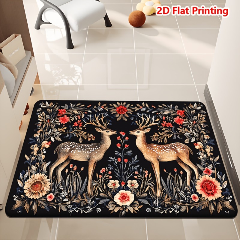 Safari Animals Doormat Elephan - Baby Nursery Jungle Rug recension och pris