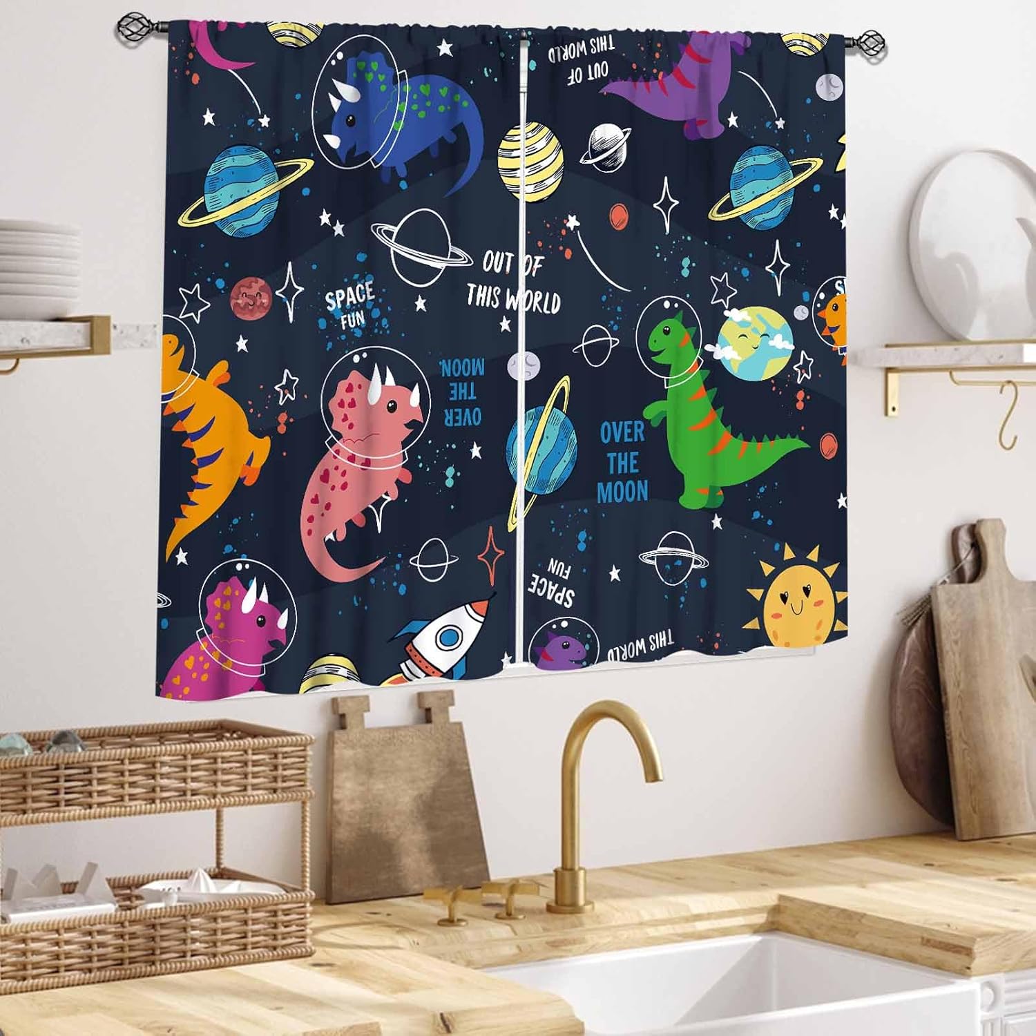 Dinosaur Curtains for Kids Roo - Baby Nursery Animal Theme recension och pris