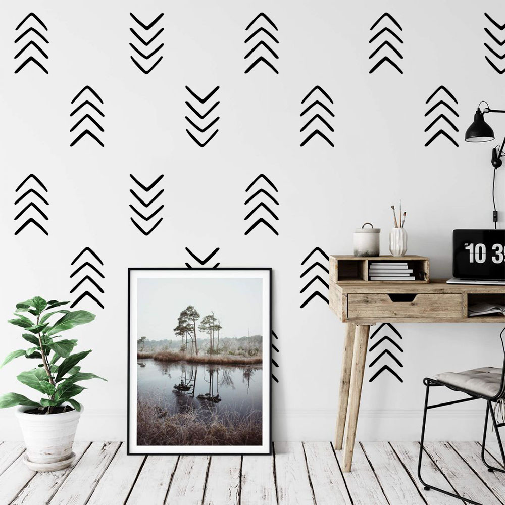 28Pcs Geometric Unique Arrow W - Baby Nursery Vinyl Wall Stickers recension och pris