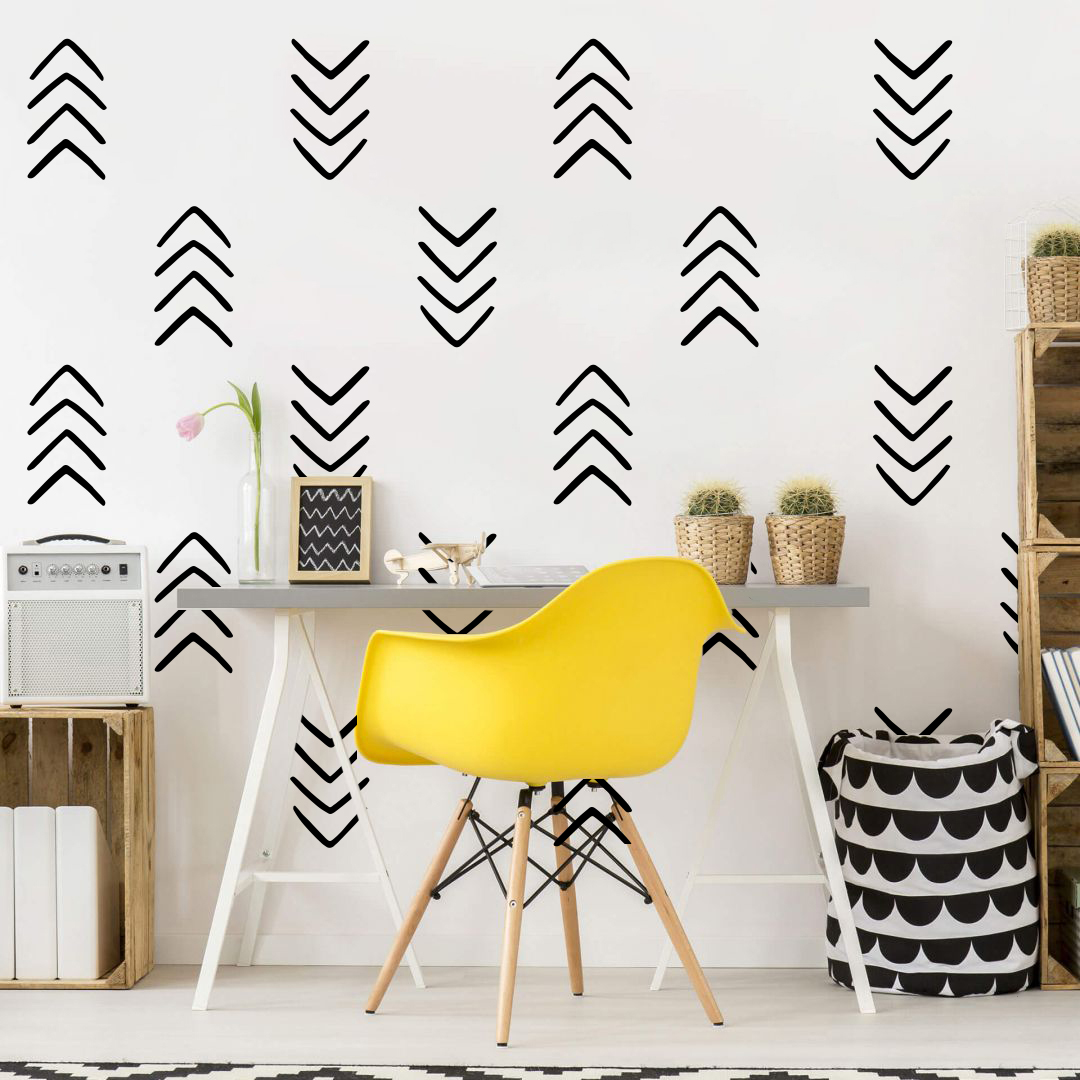 28Pcs Geometric Unique Arrow W - Baby Nursery Vinyl Wall Stickers recension och pris