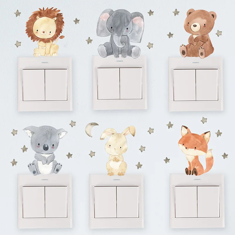 Cute Forest Animals Wall Stick - Baby Nursery Vinyl Wall Stickers recension och pris