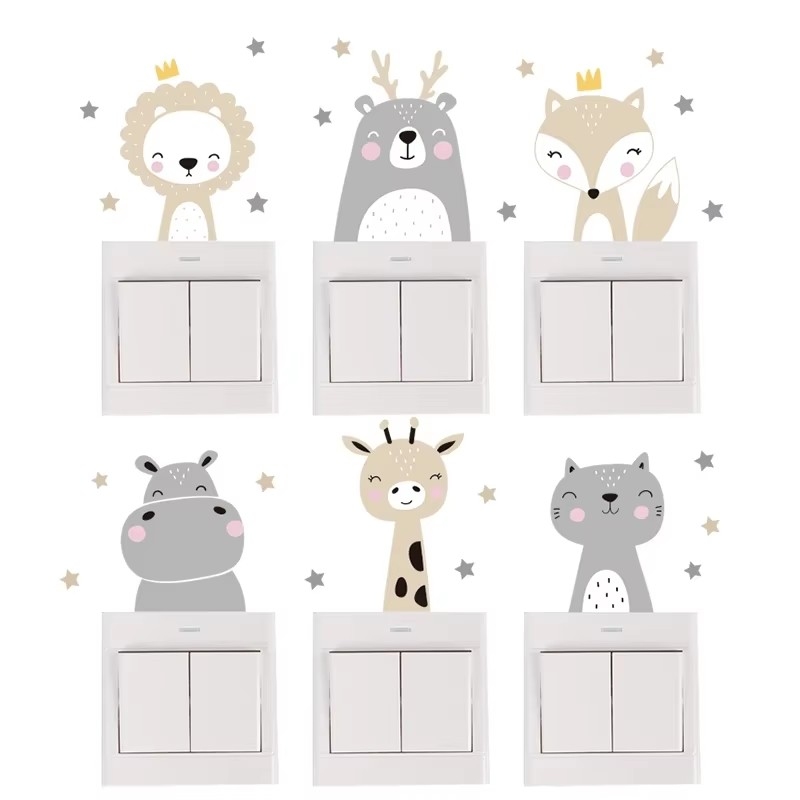 Cute Forest Animals Wall Stick - Baby Nursery Vinyl Wall Stickers recension och pris