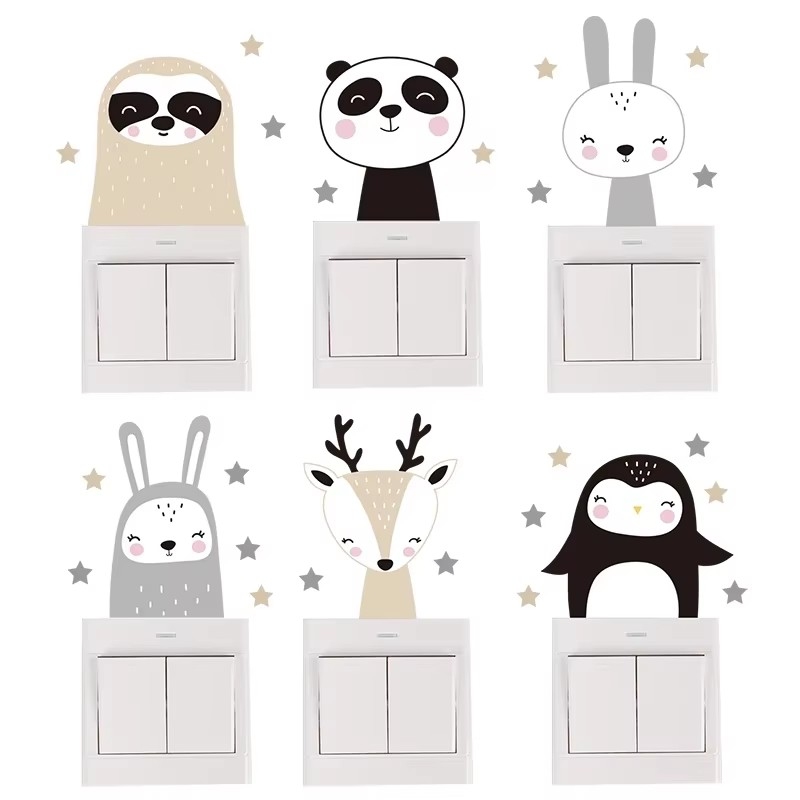 Cute Forest Animals Wall Stick - Baby Nursery Vinyl Wall Stickers recension och pris