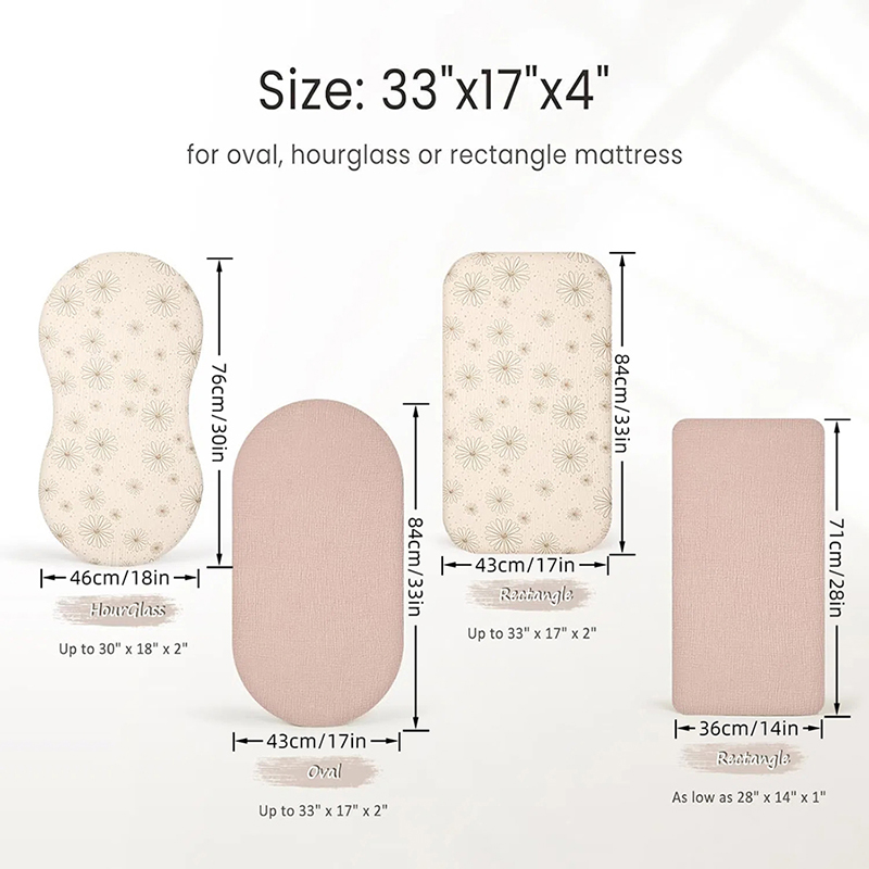 Muslin Bassinet Sheets for Bab - Baby Nursery Hamper recension och pris