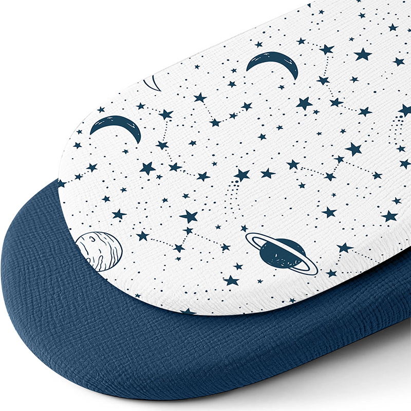 Muslin Bassinet Sheets for Bab - Baby Nursery Hamper recension och pris