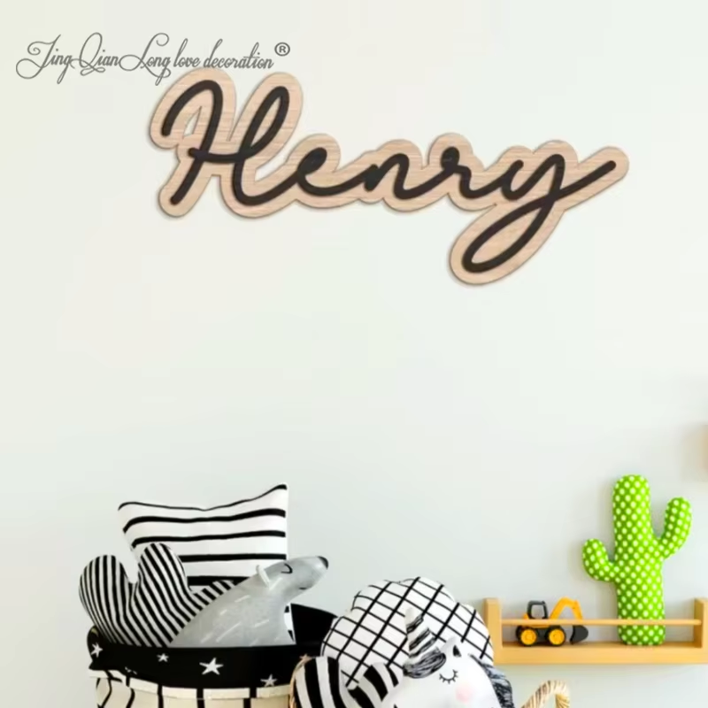 Custom Wooden Name Sign for Nu - Baby Nursery Letters recension och pris